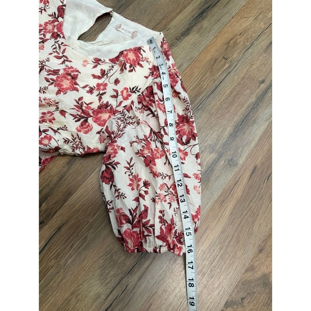 Altar'd State Floral Cutout Tie Back Mini Dress Cottagecore Medium - Picture 10 of 10